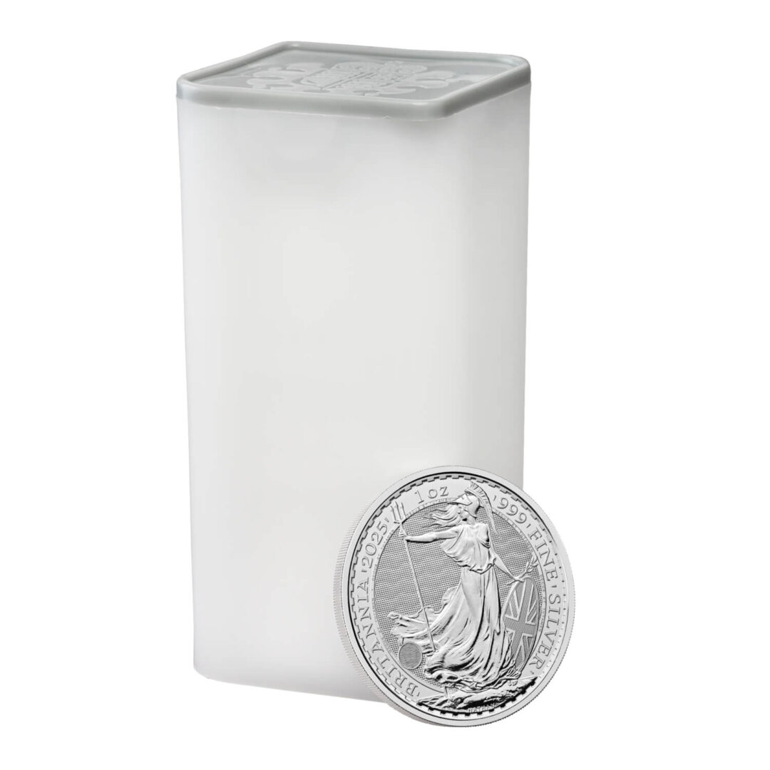 Tube of 25 Silver Britannia 2025