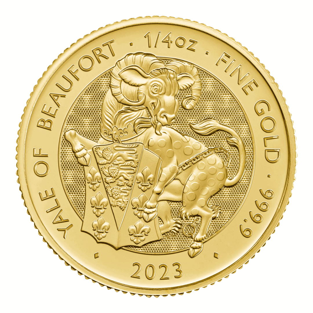 Yale of Beaufort – Tudor Beasts 1/4oz Gold Coin 2023