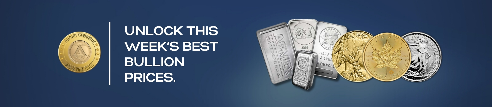 Weekly bullion and coin deals