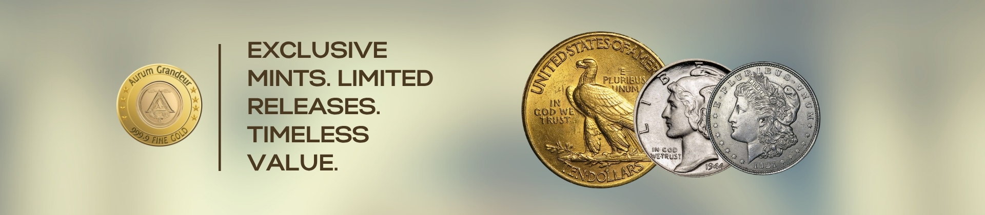 Historic gold and silver rare coins